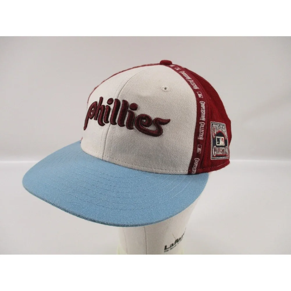Vtg Philadelphia Phillies Twins Enterprise Cooperstown Collection Hat Sz 7‎ 3/8